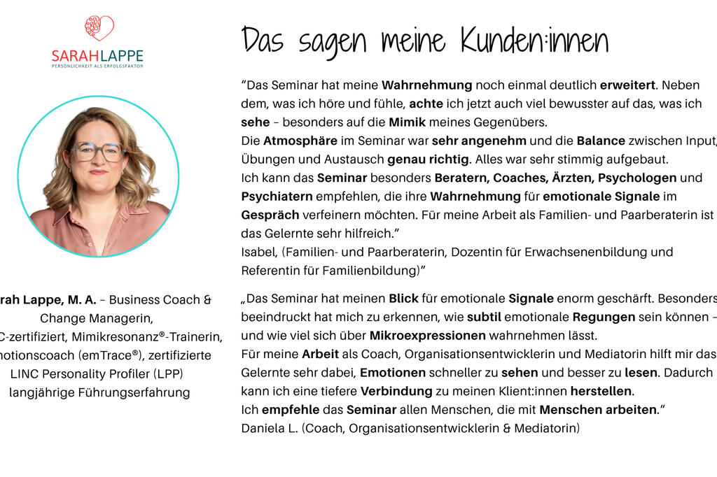 Mimikresonanz®-Master